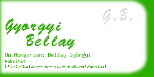 gyorgyi bellay business card