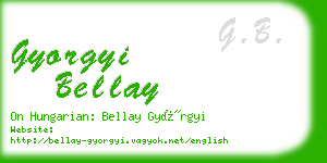 gyorgyi bellay business card